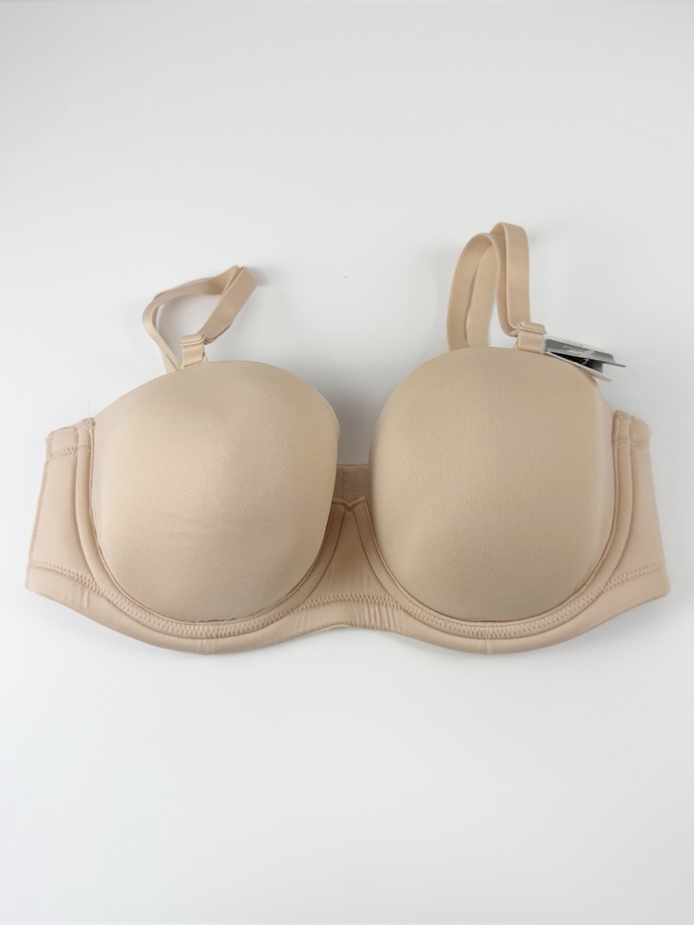 Wacoal Red Carpet Full Figure Underwire Strapless Bra 36D Beige NWT 854119